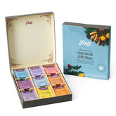 Yogi front packaging showing the gift box and variety selection for easy gifting