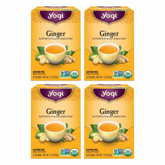 Yogi front packaging showing organic digestive tea and clear product identity benefit