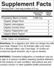 Yogi loose tea with ginger root and spices showing natural ingredients and aroma