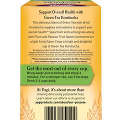 Yogi dried blend detail with leaves and botanicals for visible quality