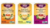 Yogi pack front view showing all three Morning Energy cartons and branding benefit clarity