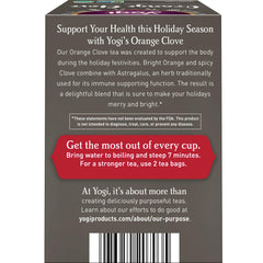 Yogi tea steeping in cup releasing aromatic spices for a warming beverage