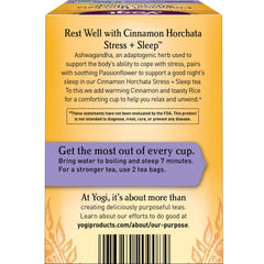 Yogi tea poured into cup demonstrating warm comforting benefit