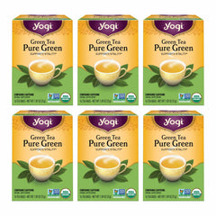 Yogi box front view showing organic label and clean design benefits pantry organization