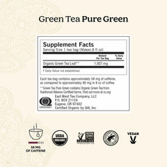 Yogi green tea loose leaf detail showing leaf quality and fresh aroma