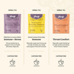 Yogi tea being poured into cup offering a comforting, warm beverage moment