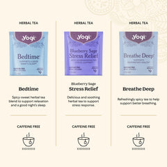 Yogi blend ingredients detail showing botanicals and spices for flavor clarity