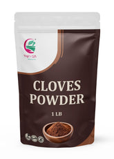 YOGI’S GIFT front packaging showing 1 lb clove powder, clear benefit of pantry-ready supply