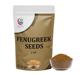 YOGI’S GIFT front packaging showing 2 lb methi seeds and clear label benefit