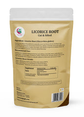 YOGI’S GIFT close-up of cut-and-sifted licorice root texture highlighting easy steeping