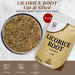 YOGI’S GIFT licorice root steeping in teapot demonstrating rich flavor extraction