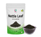 YOGI’S GIFT front packaging of 1 lb nettle leaves showing product labeling and size benefit