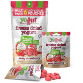 Yogut front packaging showing strawberry 6-pack and portable benefit