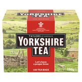 Yorkshire Tea red front packaging showing 160-count and bold branding for reliable daily brew