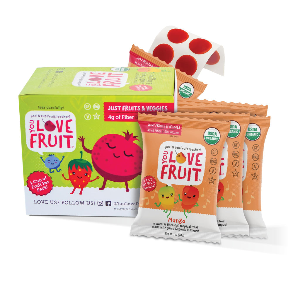 you love fruit front packaging mango showing organic 12-pack convenience