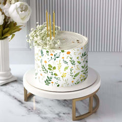 YOUTOOK printed sheet trimmed and applied on cake showing easy customization benefit