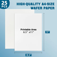 YOUTOOK close-up of thin wafer paper texture, easy cutting and delicate finish