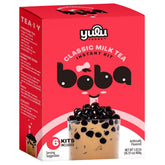 YULU FOODS front packaging showing six single-serve brown sugar pearl kits, convenient storage