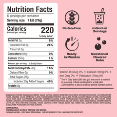YULU FOODS classic milk tea sachet detail demonstrating measured portion for consistent flavor