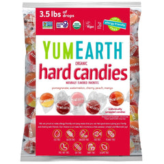 YumEarth front packaging showing variety pack and bright colors providing visible ingredient transparency