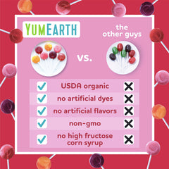 YumEarth fruit and vegetable juice detail illustrating natural coloring benefit