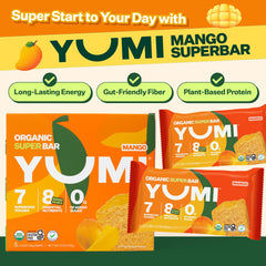 YUMI open bar texture revealing soft coconut base and gentle chew for toddlers