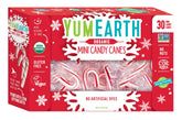 YumEarth front packaging showing organic peppermint mini canes for sharing