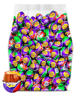 Yummy Chew front packaging showing 24-pack and festive foil, highlights bulk convenience