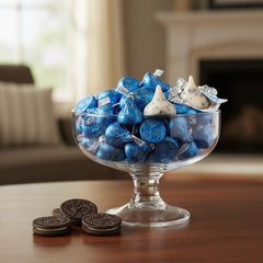 Yummy Chew close-up of cookie pieces and creamy chocolate texture for taste preview