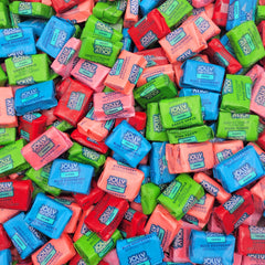 Yummy Chew JollyRancher individually wrapped chew close-up highlighting freshness and portability