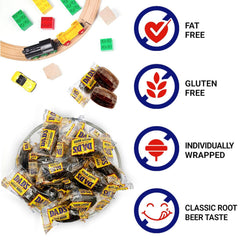 YUMMYLAND barrel-shaped candy detail highlighting vintage texture and classic flavor