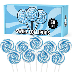 Yumzo front packaging showing 50-pack and bright blue swirls for bold displays