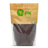 Yupik front packaging showing organic black quinoa and label benefits