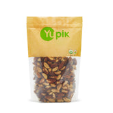 Yupik front packaging showing organic label and 2.2 lb size, clear benefits