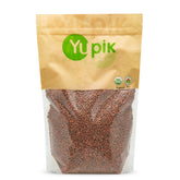 Yupik front packaging showing organic brown lentils and benefits