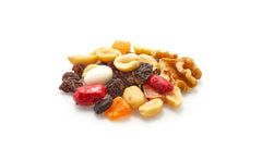 Yupik bowl serving of camp mix beside a trail snack, ready-to-eat energy