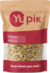 Yupik cashew pouch front showing packaging and net weight, ideal pantry staple