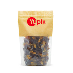 Yupik front packaging showing large 2.2 lb bag and serving suggestion benefit