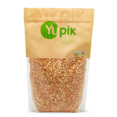Yupik front packaging showing 2.2 lb bag and organic badge for pantry convenience