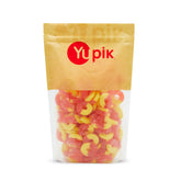 Yupik front packaging showing 2.2 lb bag and colorful peach rings for parties