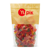 Yupik front packaging shows resealable bag and colorful worms benefit freshness