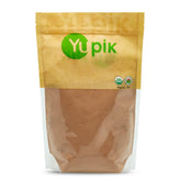 Yupik front packaging shows brand and pure unsweetened cocoa benefits