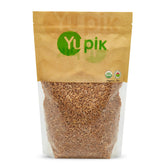 Yupik front packaging of kamut grains showing organic label and size for pantry organization