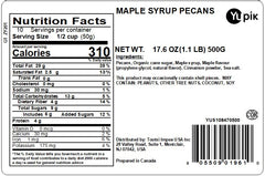Yupik close-up of maple glaze texture on pecan pieces highlighting sweet crunch