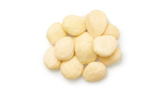 Yupik Marcona almonds close-up texture highlighting tender buttery bite