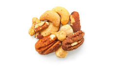 Yupik close-up of mixed nuts texture highlighting roasted crunch benefits
