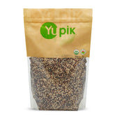 Yupik front packaging showing tri-color quinoa and organic label for clear pantry choice