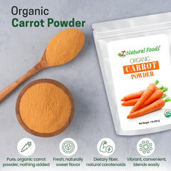 z natural foods powder on spoon showing fine texture for easy mixing
