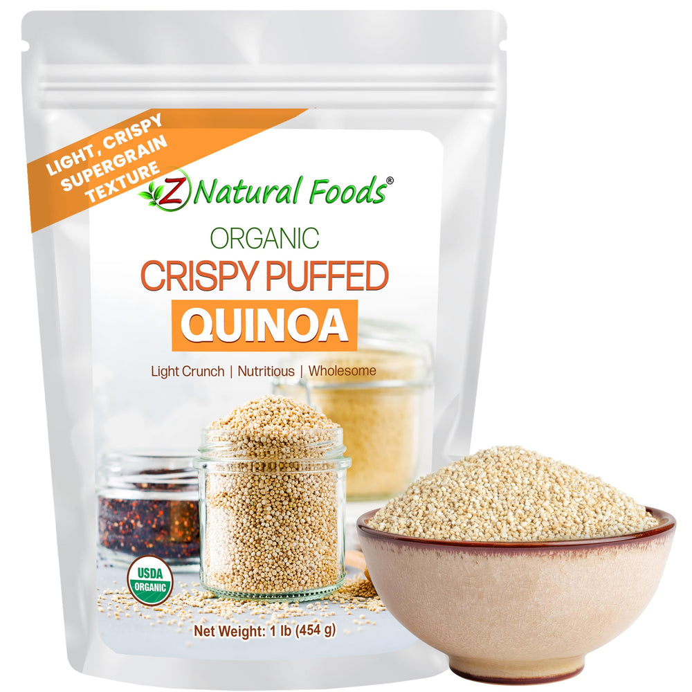 Z Natural Foods front packaging showing 1 lb bag and natural branding benefit