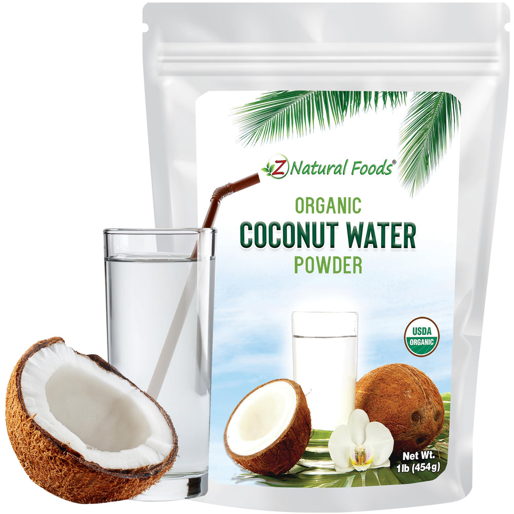 Z Natural Foods front packaging showing 1 lb pouch and organic label benefit
